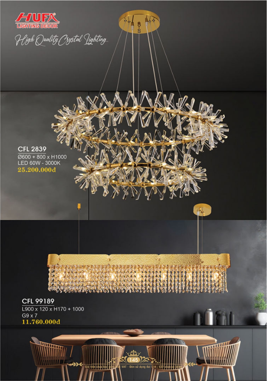 Bảng giá đèn trang trí HUFA